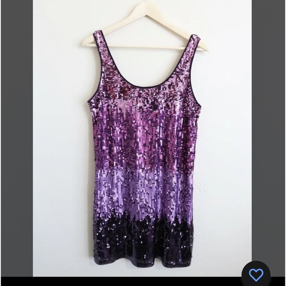 Express Dresses & Skirts - Express sequin purple dress. Size medium.
